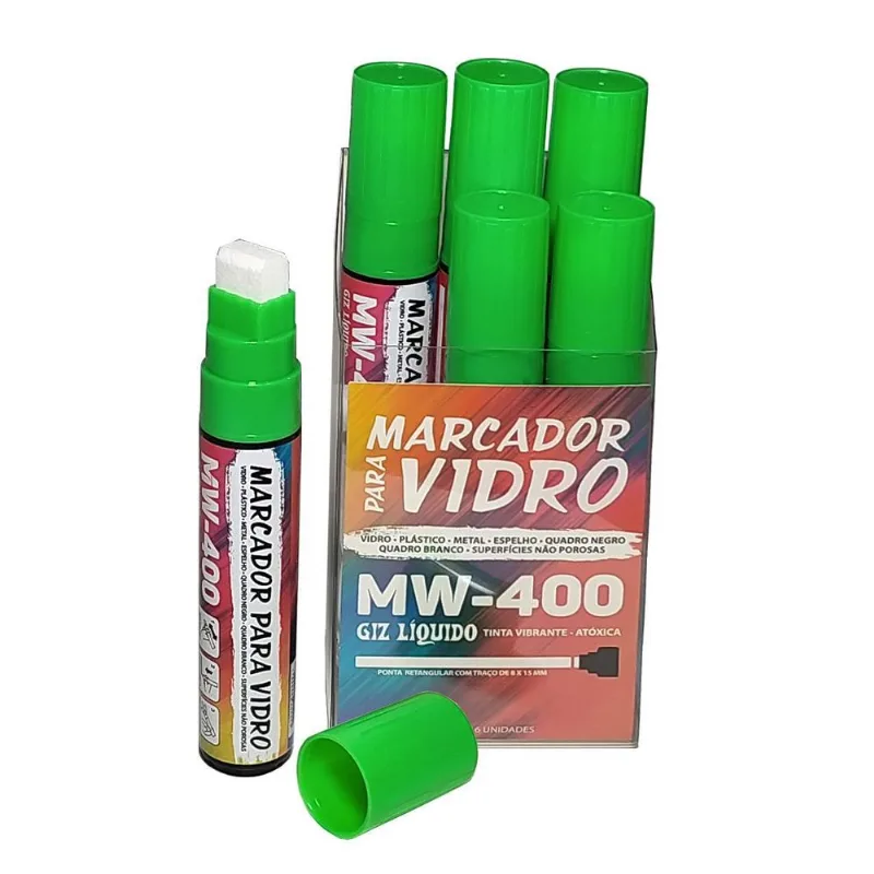 Giz Liquido Marcador Vidro, Plástico, Quadro E Metal