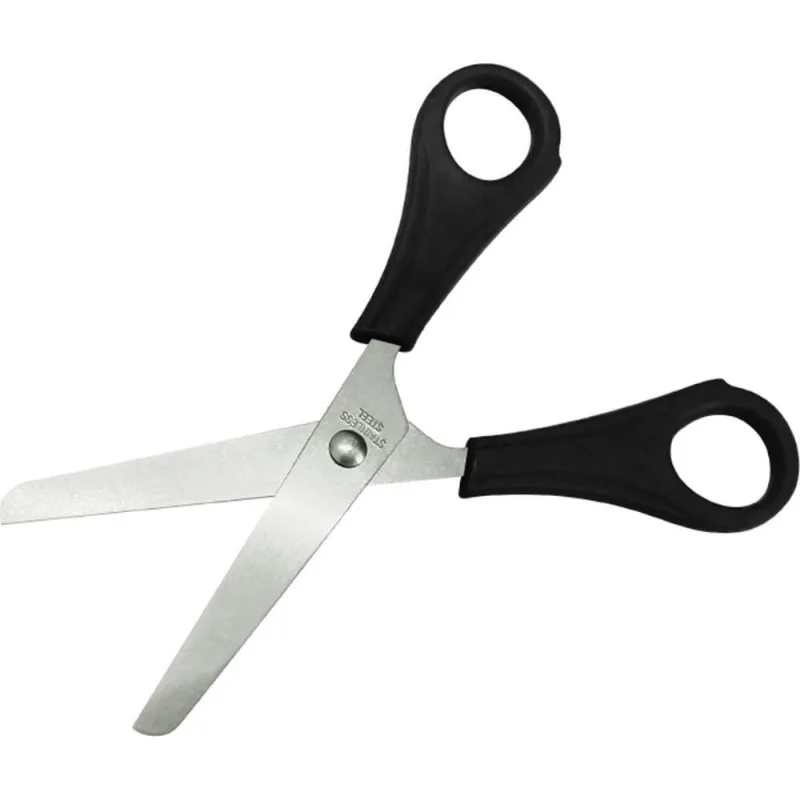 Tesoura Escolar G-0120 Preta 13CM CX.C/20