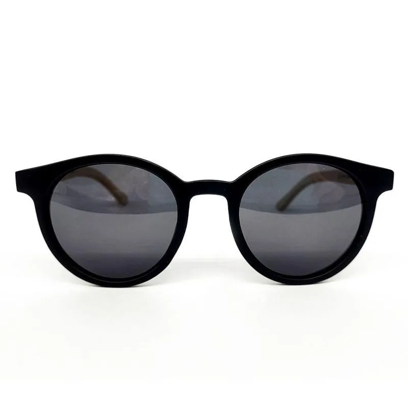 Óculos De Sol Classic Preto Haste De Madeira - Polo Match