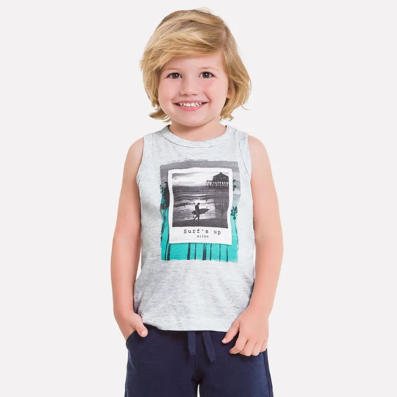 Regata Infantil Masculina Milon Meia Malha 11780.6826.1