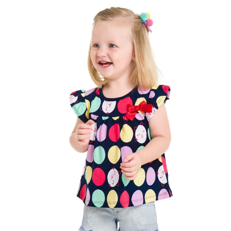 Blusa Infantil Feminina Kyly Meia Malha 109603.0484.2