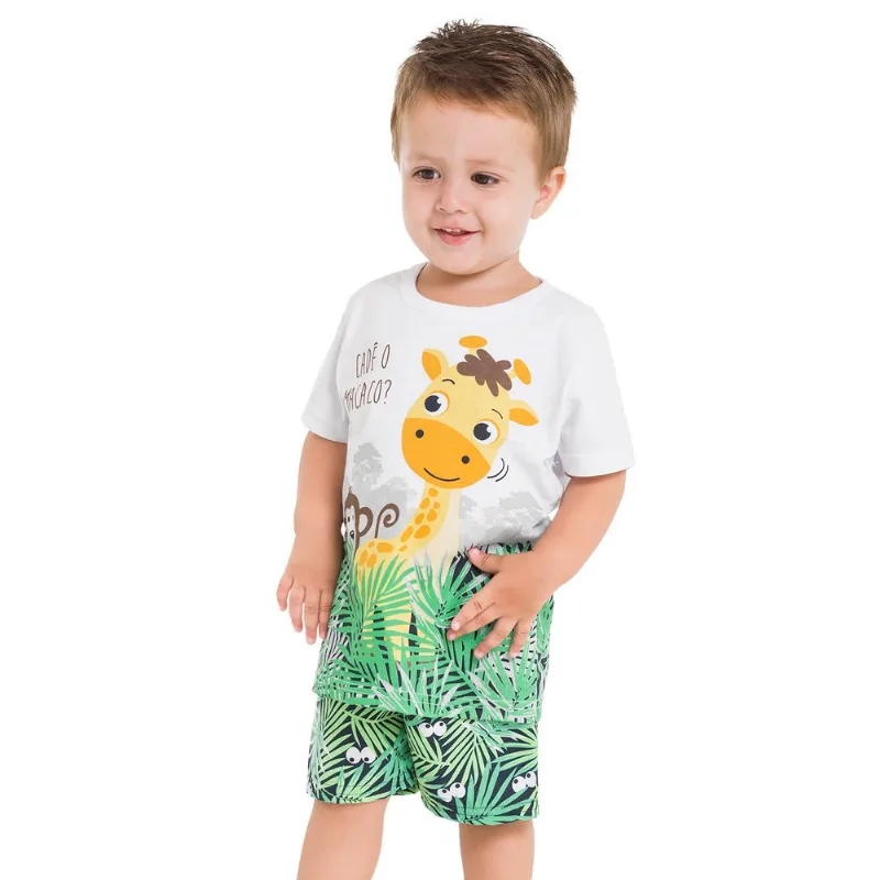 Conjunto Infantil Masculino Camiseta + Bermuda Kyly 109712.0001.P