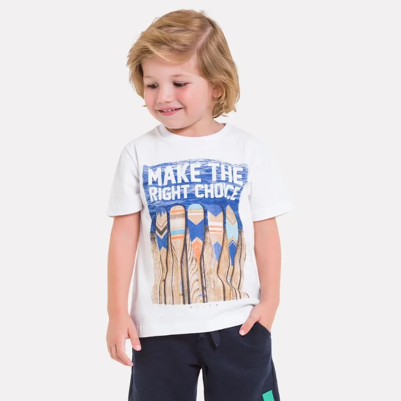 Camiseta Infantil Masculina Milon Meia Malha 11782.0483.3