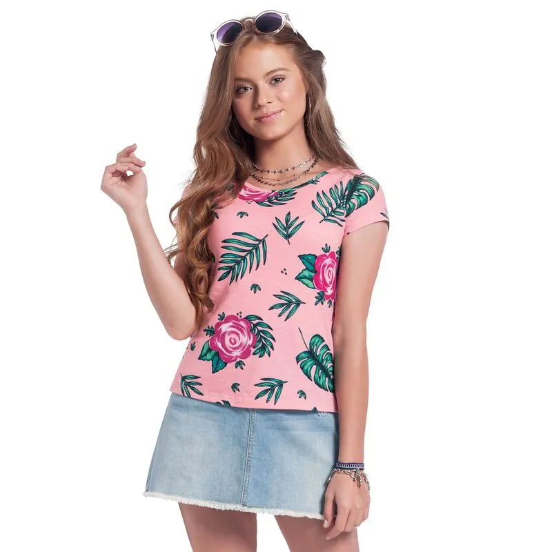 Blusa Teen Feminina Amora Meia Malha 51155.40061.16