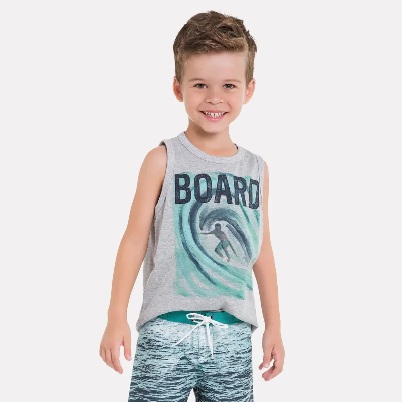 Regata Infantil Masculina Milon Meia Malha 11852.0001.12