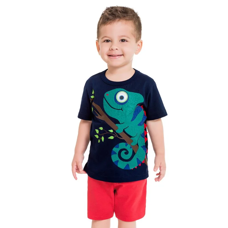 Camiseta Infantil Masculina Kyly Meia Malha 109700.70126.6