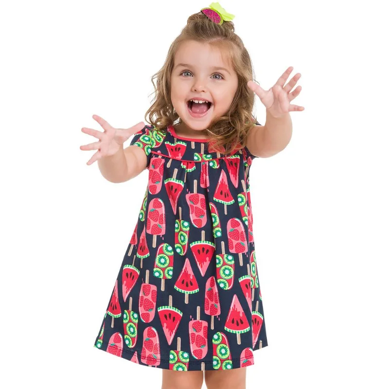 Vestido Infantil Kyly Meia Malha 109608.0001.8