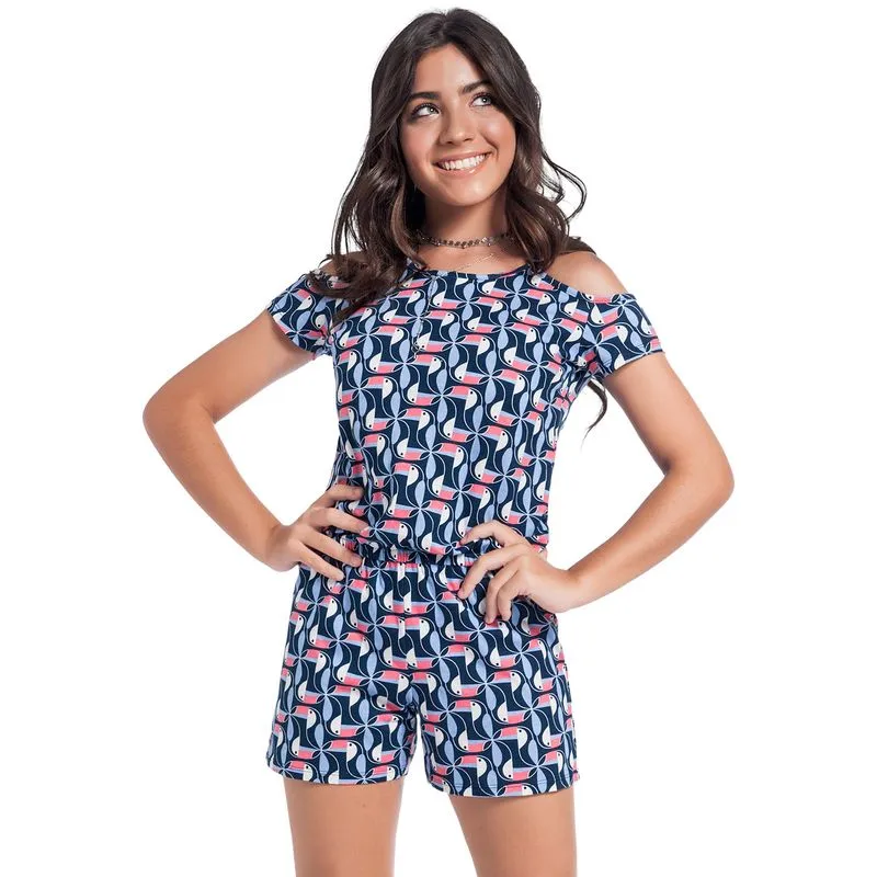 Macaquinho Teen Feminino Amora Meia Malha 51194.6826.12