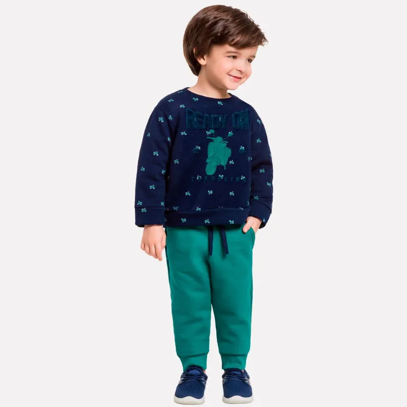Conjunto Infantil Masculino Casaco + Calça Milon 11446.6826.2