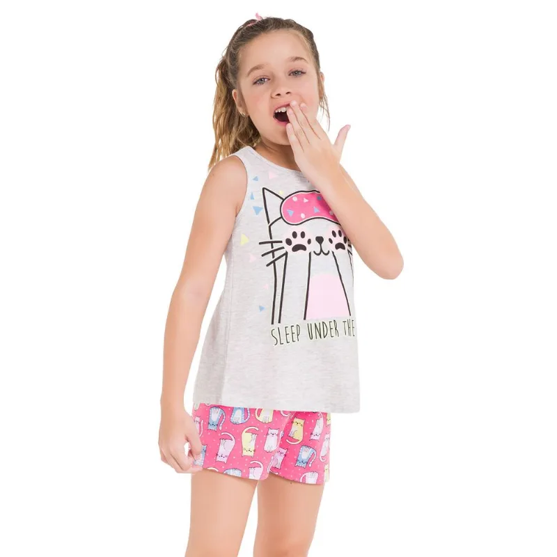 Pijama Infantil Feminino Blusa + Short Kyly 109785.0001.14
