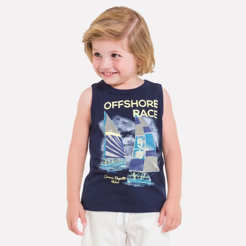 Regata Infantil Masculina Milon Meia Malha 11850.0001.8