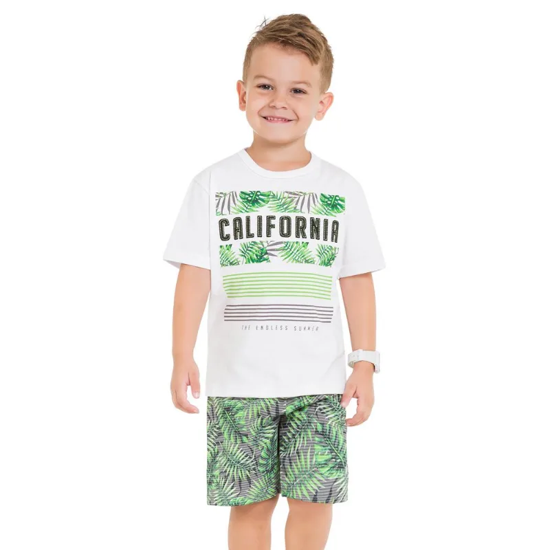 Conjunto Infantil Masculino Camiseta + Bermuda Kyly 109738.0483.8