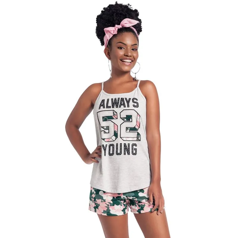 Conjunto Teen Feminino Blusa + Short Amora 51200.9010.18