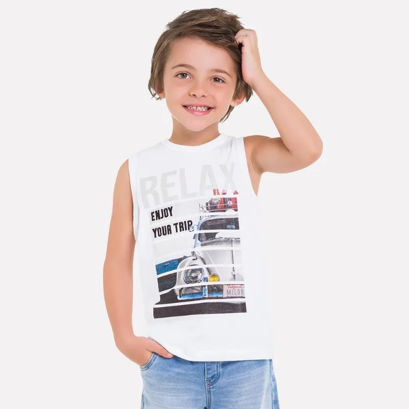 Regata Infantil Masculina Milon Meia Malha 11812.0001.4