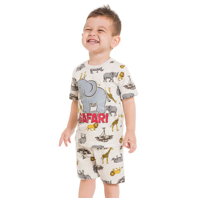 Pijama Infantil Masculino Camiseta + Bermuda Kyly 109791.0460.8