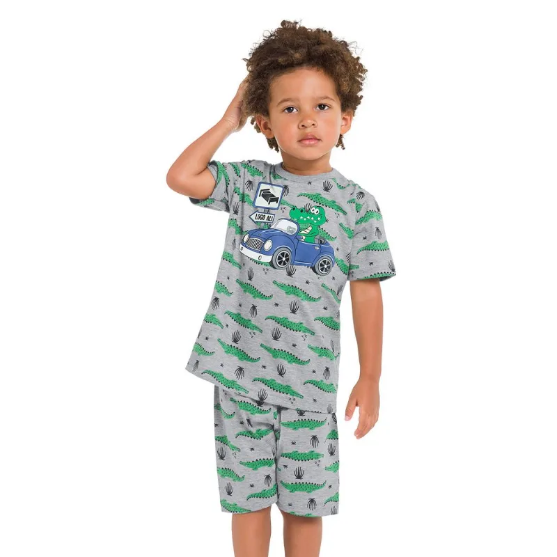 Pijama Infantil Masculino Camiseta + Bermuda Kyly 109792.6824.12