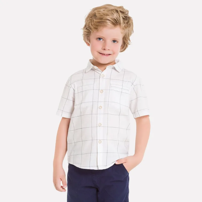 Camisa Infantil Masculina Milon Tricoline 11823.6824.8