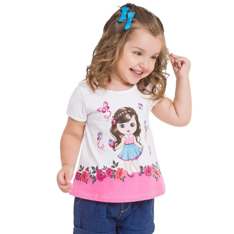 Blusa Infantil Feminina Kyly Meia Malha 109601.4996.1