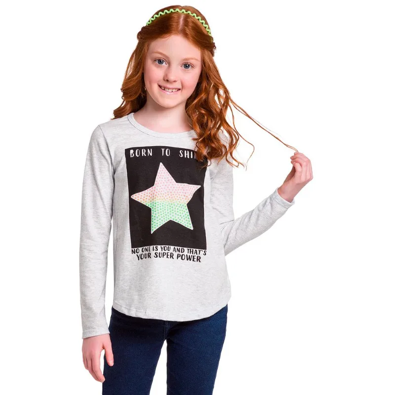 Blusa Infantil Feminina Kyly Meia Malha 206896.6766.6