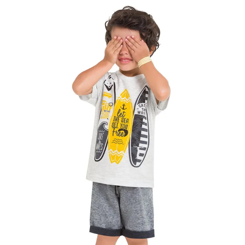 Camiseta Infantil Masculina Kyly Flamê 109724.0467.6