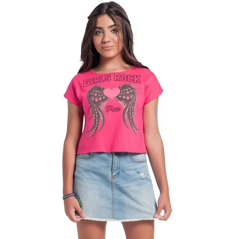 Blusa Teen Feminina Amora Meia Malha 51160.9010.14
