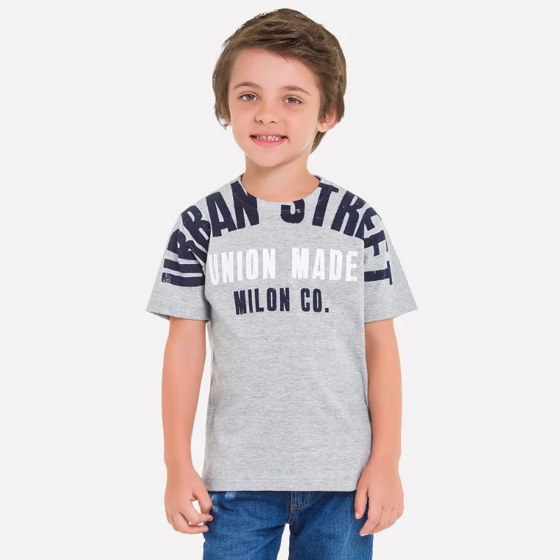 Camiseta Infantil Masculina Milon Meia Malha 11826.9010.4