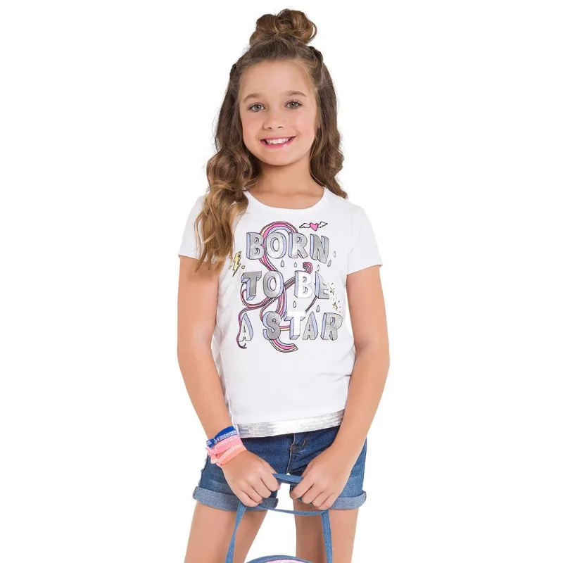 Blusa Infantil Feminina Kyly Meia Malha 109667.0001.6