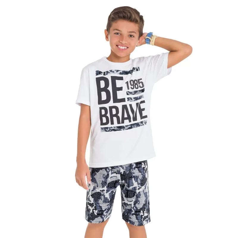 Conjunto Infantil Masculino Camiseta + Bermuda Kyly 109765.9010.16
