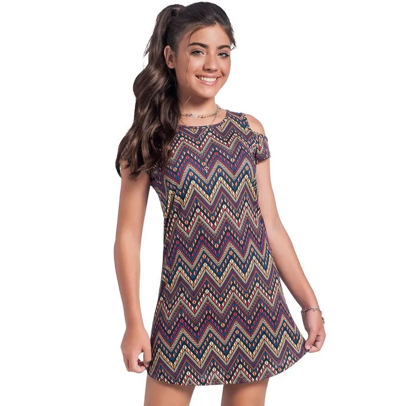 Vestido Teen Amora Meia Malha 51180.6826.10
