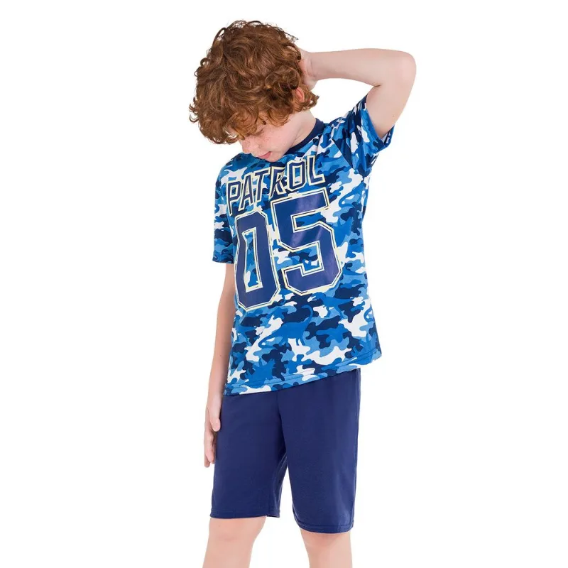 Pijama Infantil Masculino Camiseta + Bermuda Kyly 109798.70152.10
