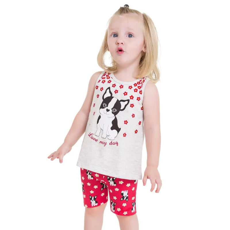 Conjunto Infantil Feminino Blusa + Ciclista Kyly 109620.0467.4