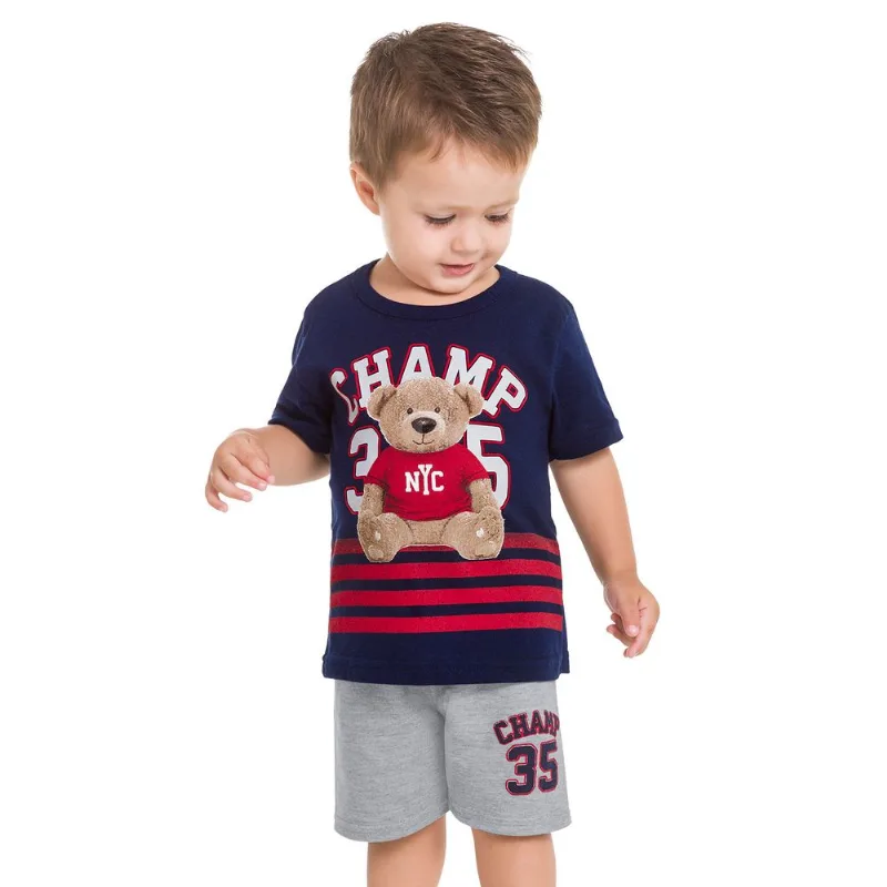 Conjunto Infantil Masculino Camiseta + Bermuda Kyly 109709.6826.P