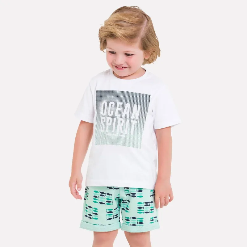 Conjunto Infantil Masculino Camiseta + Bermuda Milon 11783.6826.8