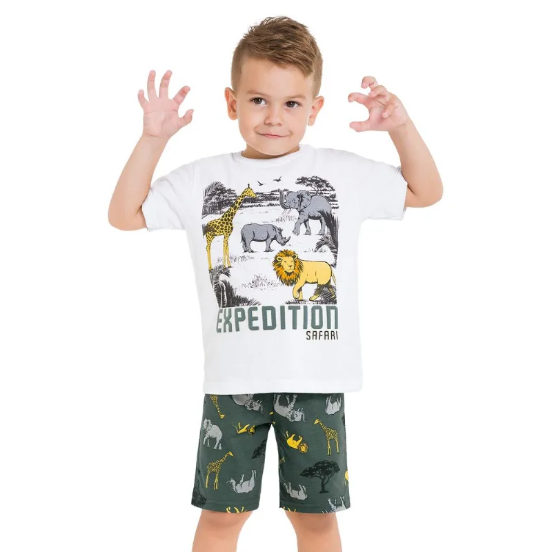 Pijama Infantil Masculino Camiseta + Bermuda Kyly 109796.0460.2