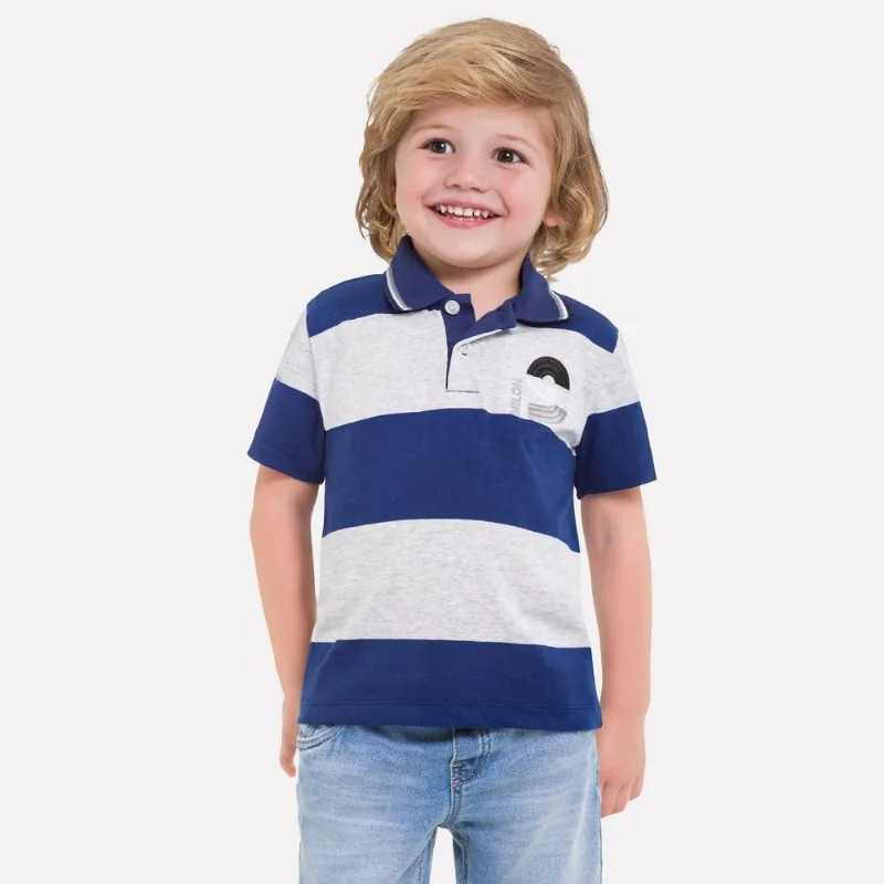Camisa Polo Infantil Masculina Milon Meia Malha 11796.6790.3