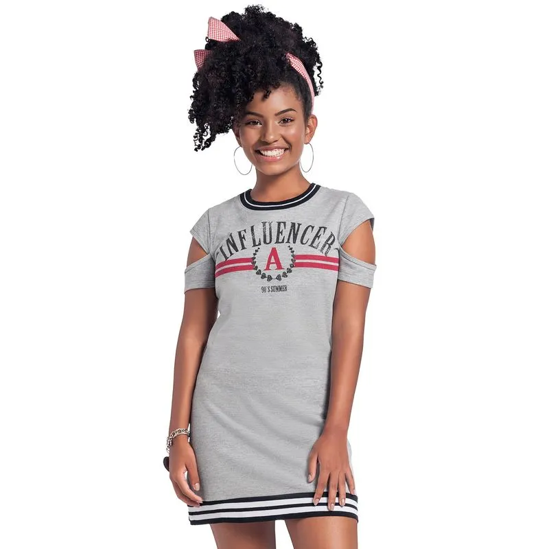 Vestido Teen Amora Moletinho 51184.9010.10