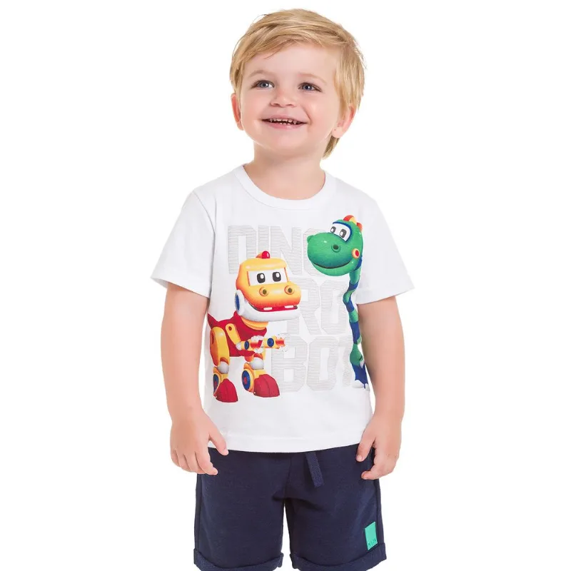 Camiseta Infantil Masculina Kyly Meia Malha 109699.6790.3