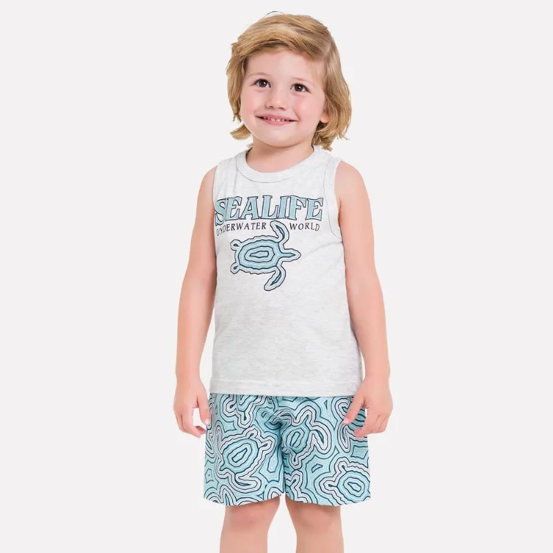 Conjunto Infantil Masculino Regata + Bermuda Milon 11851.0467.3