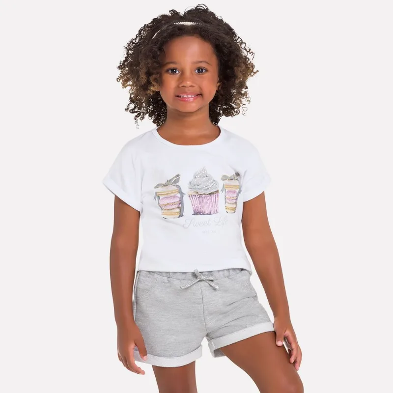 Conjunto Infantil Feminino Blusa + Short Milon 11743.0001.3