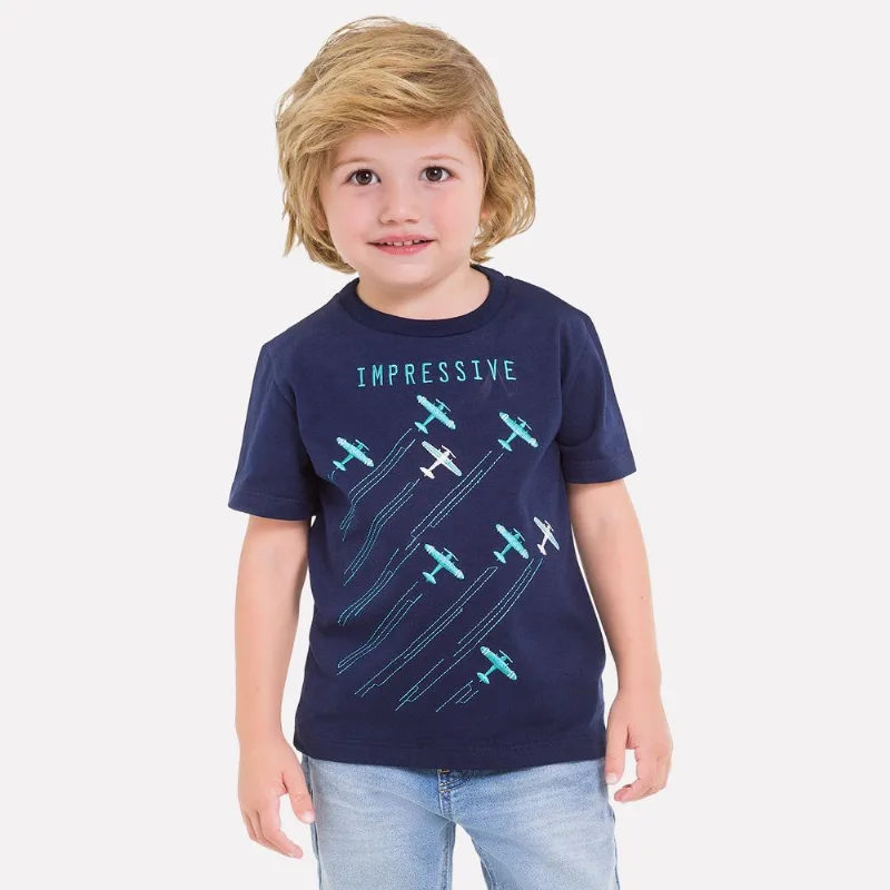 Camiseta Infantil Masculina Milon Meia Malha 11792.6826.3