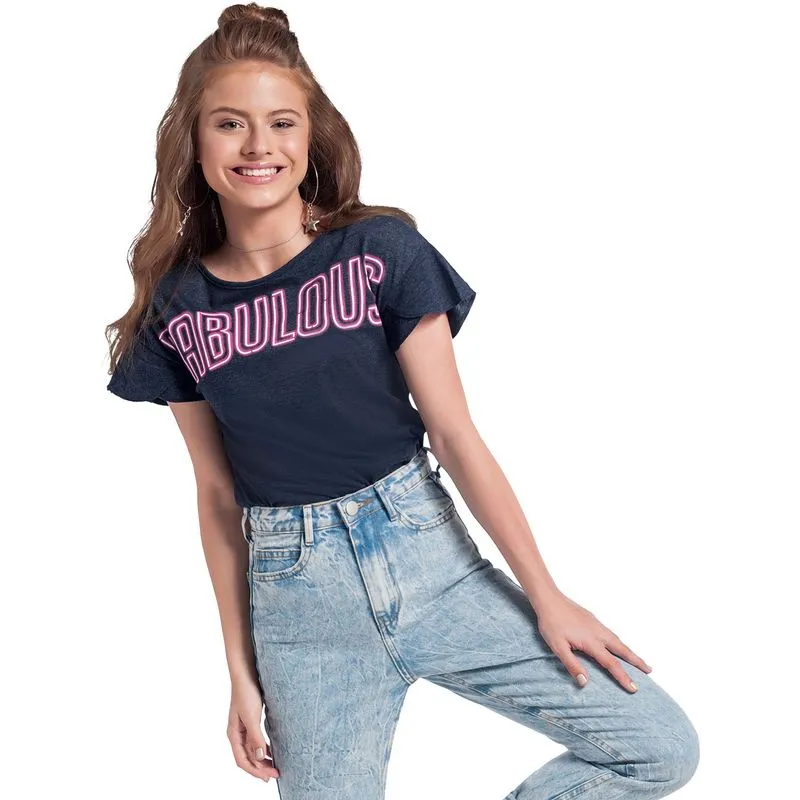Blusa Teen Feminina Amora Meia Malha 51158.9010.16
