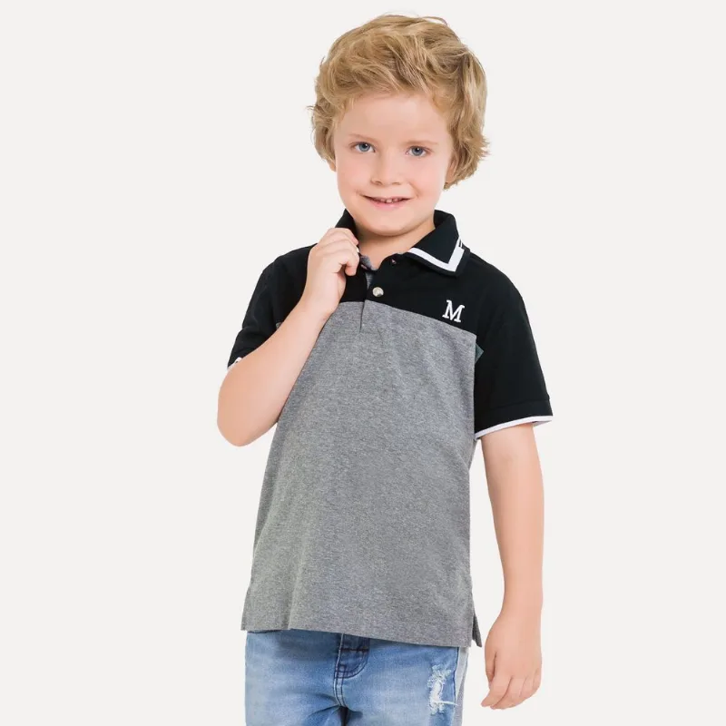 Camisa Polo Infantil Masculina Milon Meia Malha 11820.6826.10