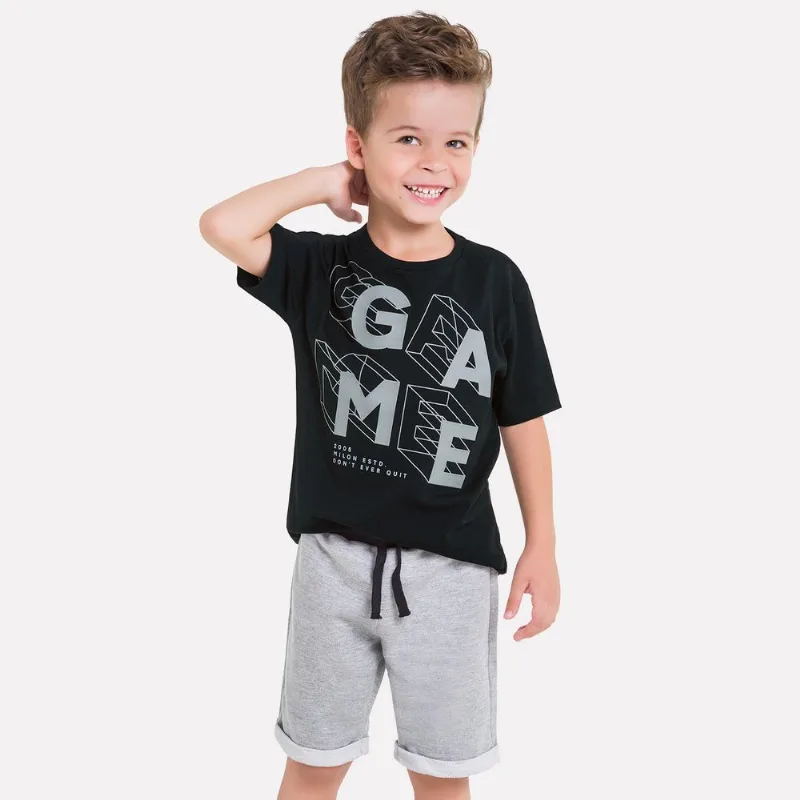 Conjunto Infantil Masculino Camiseta + Bermuda Milon 11818.0020.1
