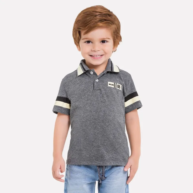 Camisa Polo Infantil Masculina Milon Meia Malha 11800.0483.8