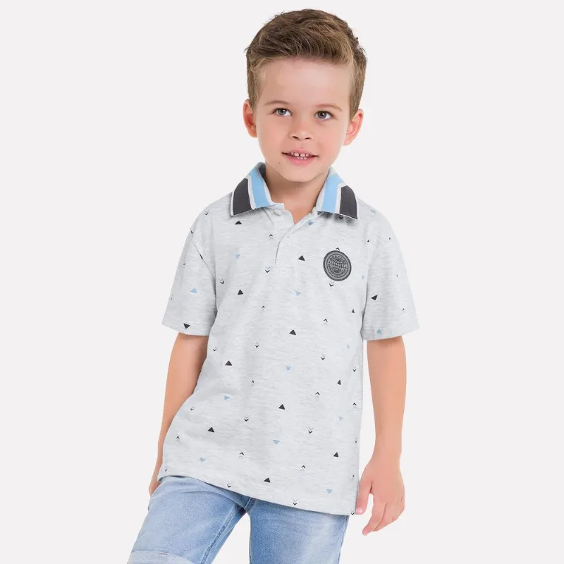 Camisa Polo Infantil Masculina Milon Meia Malha 11817.4372.6