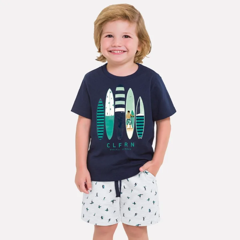 Conjunto Infantil Masculino Camiseta + Bermuda Milon 11781.0001.4
