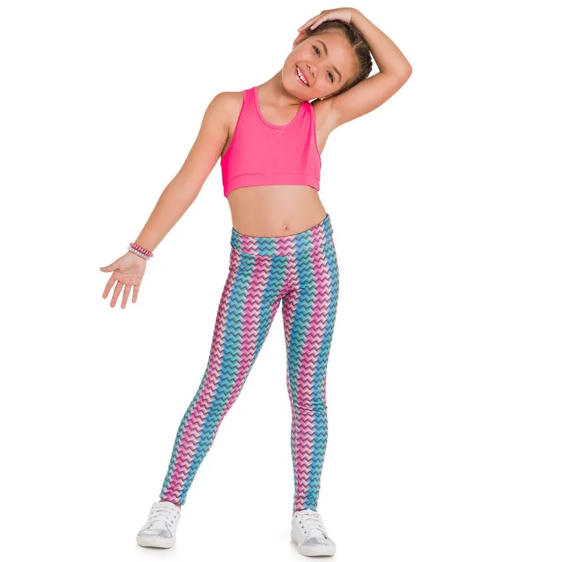Legging Infantil Feminina Kyly Moving Meia Malha Poliflex 109807.0484.6