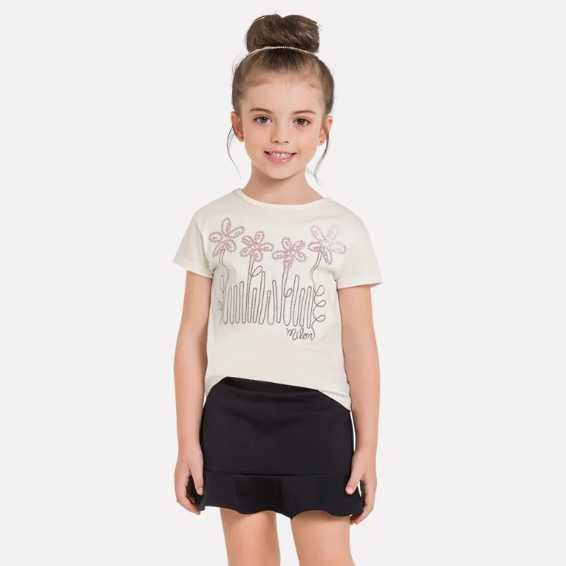 Saia Infantil Feminina Milon Suedine M6826.9010.6