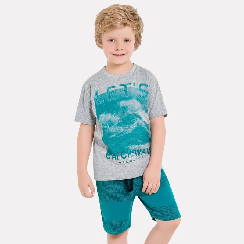 Conjunto Infantil Masculino Camiseta + Bermuda Milon 11824.0020.4