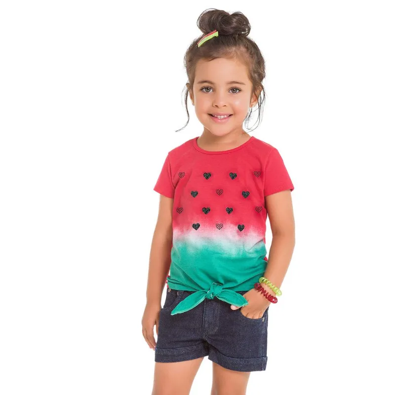 Blusa Infantil Feminina Kyly Meia Malha 109631.40086.8